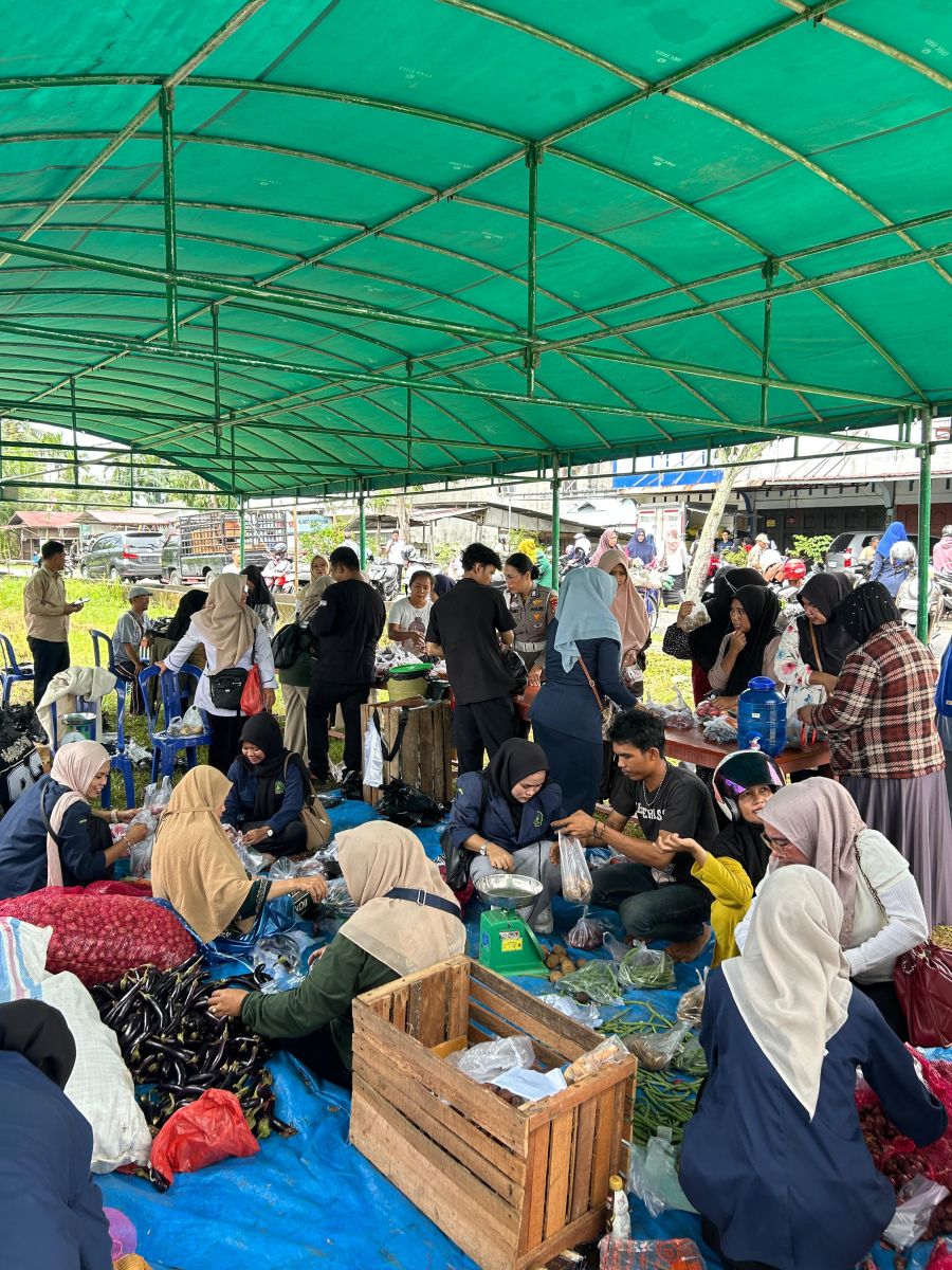 KDMP Wonosari Resmi Beroperasi, Gelar Gerakan Pangan Murah Bersama Dinas Ketahanan Pangan Bengkalis
